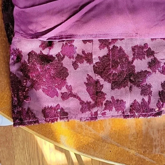 Maggie Sweet Flowy Skirt Purple Size 1X - Picture 8 of 8